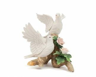 Vintage Porcelain Dove Figurine on Branch third image