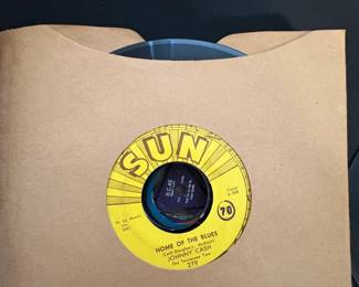 Johnny Cash Home of the Blues or Give My Love to Rose RPM Record