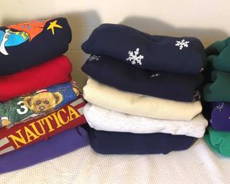 Vintage Cotton Crew Neck Sweatshirts, Size Large