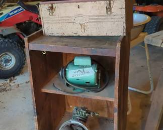Vintage Tool Stuff and Rolling Wooden Cart
