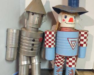 Tin Man and Tin Scarecrow