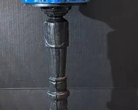 Vintage Cast Iron  Glass Gumball Machine
