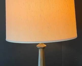Vintage Brass  Marble MCM Table Lamp