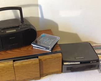 CDs, CD Player, Tapes and CD Storage