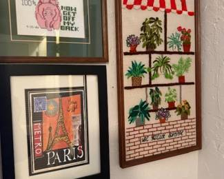 Various Framed Art