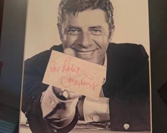 Autographed Picture of Jerry Lewis