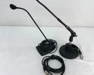 Shure Gooseneck Desktop Microphones and XLR Cable