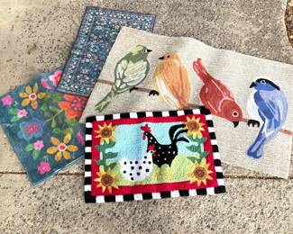 Hooked Accent Rugs, Mat and Runner