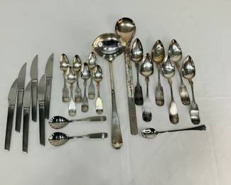 Silver and Silver-plate SpoonsSilverplate & Silver-Toned Spoons, Serving Utensils, and Knives