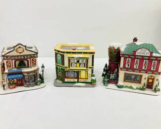St. Nicholas Square Illuminated Village Buildings