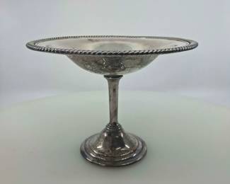 Vintage Silver Plated Pedestal Compote Dish