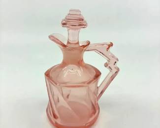 Vintage Heisey Twist Pattern Oil and Vinegar Cruet