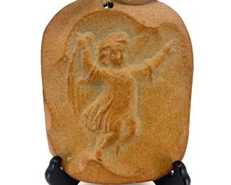 Vintage Stoneware or TerracottaStyle Plaque
