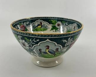 Vintage Porcelain Bird Motif Bowl