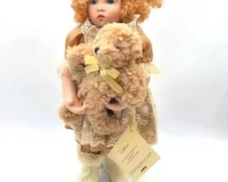 Tender Toddlers Victoria Doll 14 Inches with Bear