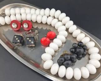 Vintage Earrings and Necklace