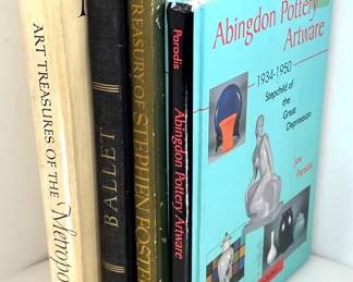 Vintage Books Lot of 4 Including Abingdon Pottery Reference, Metropolitan Art Book  Childrens