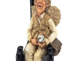 Vintage Claude the Angel Fisherman ShelfSitter Figurine Designed by Doug Harris
