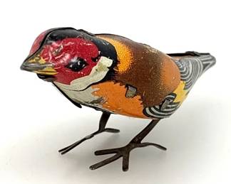 Vintage Tin Wind Up Bird