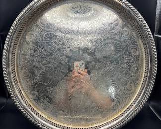 WM Rogers SilverPlated Lazy Susan