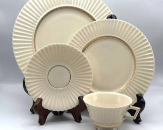 Vintage Lenox Cretan Ivory  Gold China 11 Pieces