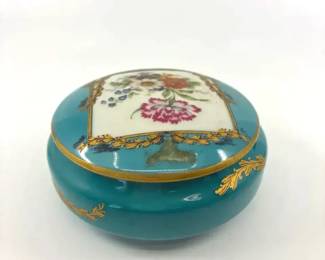 Vintage Limoges Flower Trinket Box