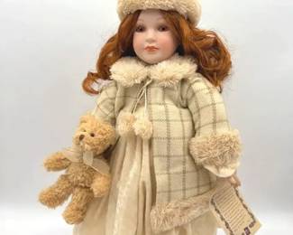 Victorian Grace Porcelain Doll Emma 20 Inches