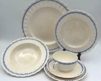 Vintage Copeland Spode England 6Piece Fine China Place Setting