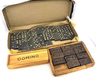 Vintage Wooden Dominoes