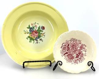 Smith  Taylor Bowl  Cinsa Enamelware Bowl