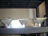 TWO BRUSHED NICKEL LIGHT FIXTURES