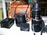 CAMERA LENSES AND CASES--LIKE NEW!