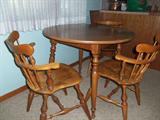 small table and chairs