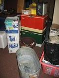 coolers, child's play pen/bed