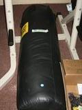 Everlast punching bag with indoor set-up and fast bag