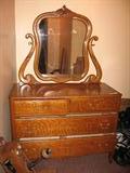 front view of vintage dresser