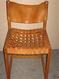 set of 4 leather bound chairs, ver comfortable, a must see!