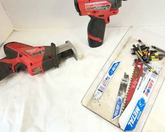 Milwaukee Hackzall Reciprocating Saw, Impact Driver and Accessories