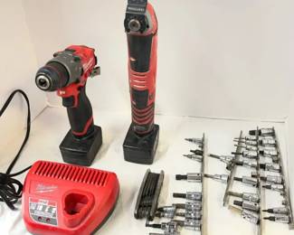 Milwaukee Cordless DrillDriver and Milwaukee MultiTool Oscillator Plus Accessories