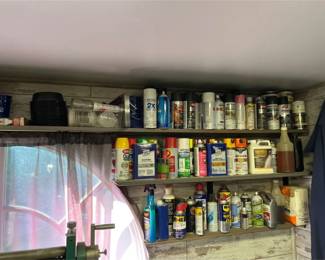 Mystery Lot of Paints, Stains and Car and Motor Oils