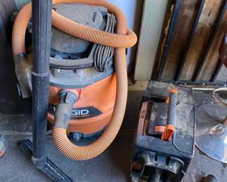 Rigid Shop Vacs Big and Small