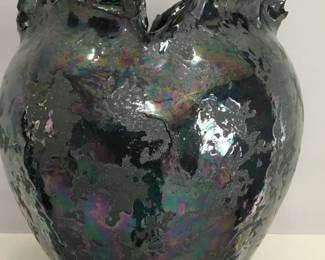 VAN TEAL Raku Vase