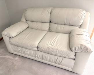 OffWhite Plush Love Seat