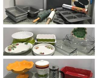 Casseroles, Coffee,  Cake
