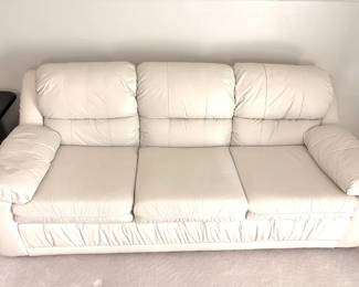 OffWhite Three Cushion Sofa