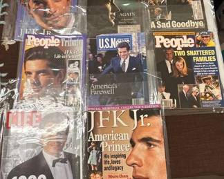 JFK Jr. Memorial Magazine Collection 8 Vintage Newsweek, People, LIFE U.S. News Issues