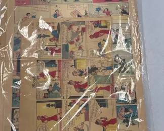 Original 1932 Sunday Newspaper Color Comic Strips Blondie Vintage Cartoon Classics