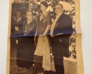 1933 Eleanor Roosevelt, Jane Addams Mayor Cermak Chicago Sunday Illustrated Times Newspaper