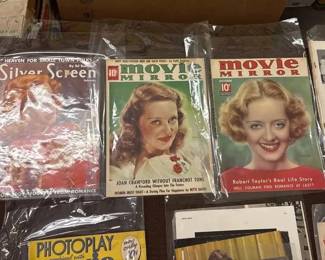 Vintage Bette Davis Movie Star Magazine Collection 1930s, Movie Mirror, Life