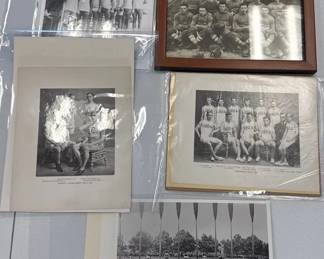 Antique Vintage Collegiate Sports Team Photographs 1904 Wisconsin Football, Track Athletic